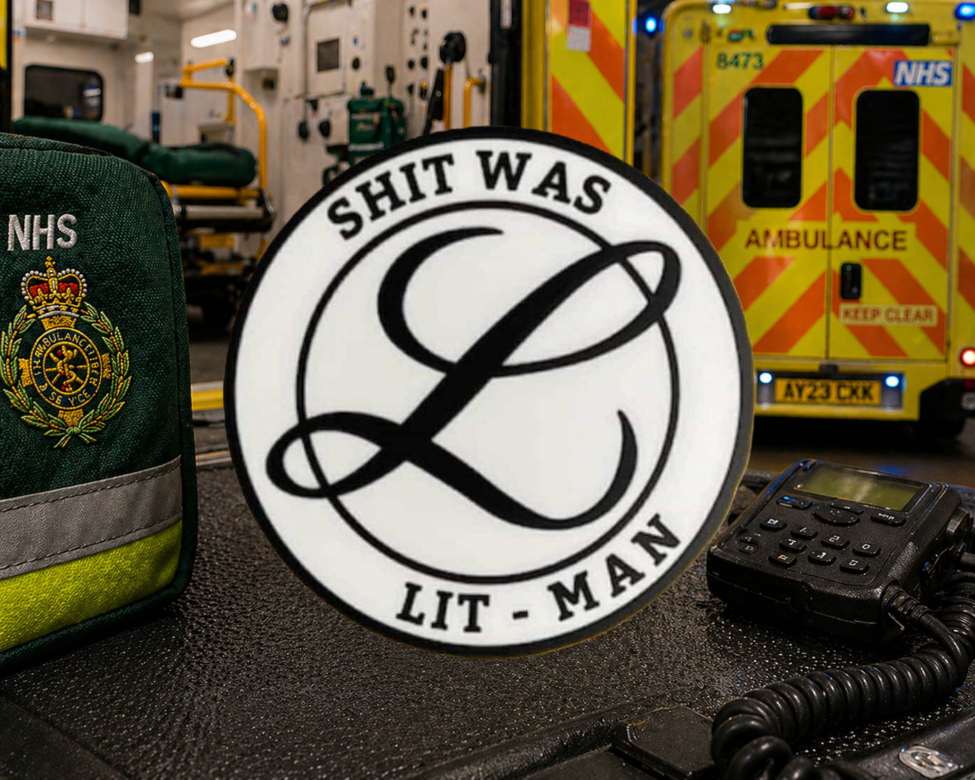 Shit Was Lit-Man Sticker