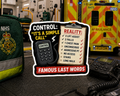 Control: "It's A Simple Call" – Famous Last Words Sticker