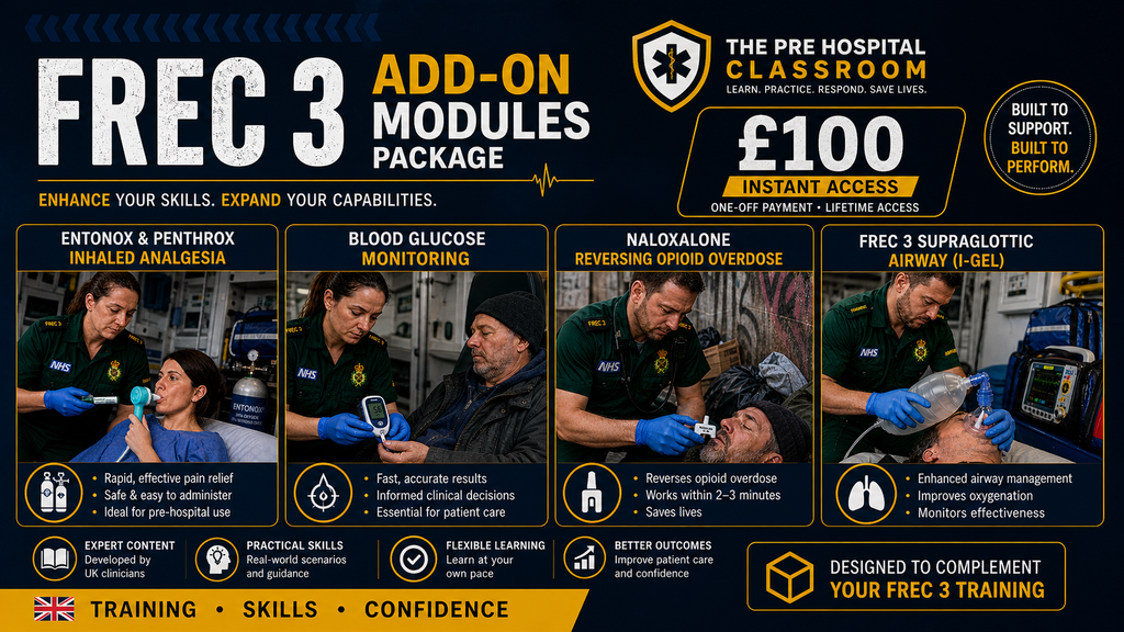 FREC 3 Add-On Clinical Skills Package (UK Prehospital)